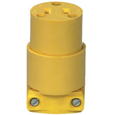 Eaton Wiring Devices 4882-BOX Electrical Connector, 2 -Pole, 15 A, 125 V, NEMA: NEMA 1-15, Yellow